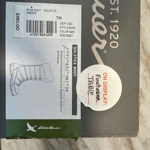 Eddie Bauer Brown Fur-Trimmed Winter Boots - Picture 4 of 4